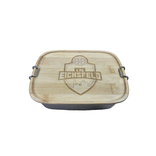 Brotdose Metall mit Bambusdeckel